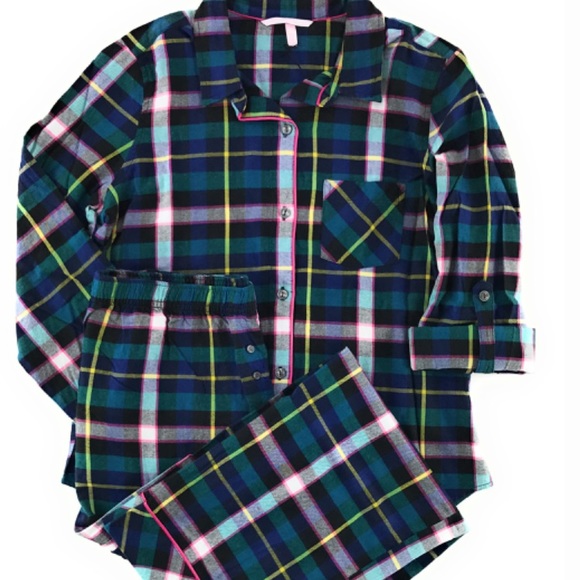 NWT Victoria’s Secret flannel pajama set eye mask - Picture 2 of 5